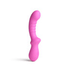 Pretty in Pink Peony - Pink - Pink 19.8 cm USB Rechargeable Vibrator - Image 3