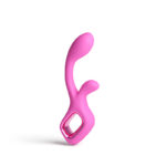 Pretty in Pink Velvet - Pink - Pink 18.7 cm USB Rechargeable Rabbit Vibrator - Image 3