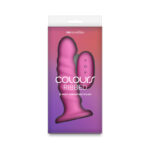 Colours Ribbed - 6'' Vibrating Dildo - Pink - Pink 16.5 cm USB Rechargeable Vibrating Dildo with Wireless Remote - Image 4