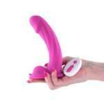 Colours Curve - Vibrating 6'' Dildo - Pink - Pink 16.4 cm USB Rechargeable Vibrating Dildo with Wireless Remote - Image 2