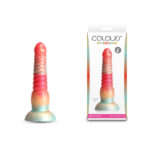 Colours Stacked - 6'' Dildo - Red/Gold - Red/Gold 16 cm Fantasy Dildo