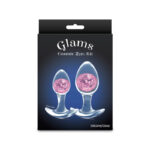 Glams Cosmic 2pc Kit - Pink - Clear/Pink Butt Plugs - Set of 2 Sizes - Image 5