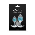 Glams Cosmic 2pc Kit - Blue - Clear/Blue Butt Plugs - Set of 2 Sizes - Image 4