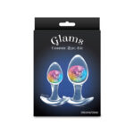 Glams Cosmic 2pc Kit - Rainbow - Clear/Rainbow Butt Plugs - Set of 2 Sizes - Image 5