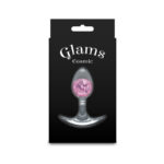 Glams Cosmic - Small - Pink - Clear/Pink 8.1 cm Small Butt Plug - Image 4