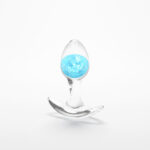 Glams Cosmic - Small - Blue - Clear/Blue 8.1 cm Small Butt Plug - Image 2