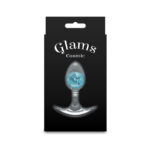 Glams Cosmic - Small - Blue - Clear/Blue 8.1 cm Small Butt Plug - Image 4