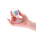 Glams Cosmic - Medium - Rainbow - Clear/Rainbow 9.5 cm Small Butt Plug - Image 3