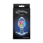 Glams Cosmic - Medium - Rainbow - Clear/Rainbow 9.5 cm Small Butt Plug - Image 5