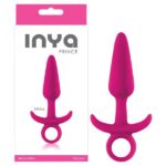INYA Prince - Pink 11.5 cm (4.5'') Small Butt Plug with Ring Pull