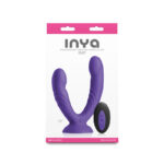 INYA Duet - Purple - Purple USB Rechargeable Vibrating Double Dildo with Wireless Remote - Image 4