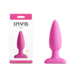 INYA Swirl - Pink - Pink 10.7 cm USB Rechargeable Vibrating Butt Plug