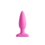 INYA Swirl - Pink - Pink 10.7 cm USB Rechargeable Vibrating Butt Plug - Image 3