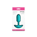 INYA Pulse - Teal - Teal 11 cm USB Rechargeable Vibrating Butt Plug - Image 5