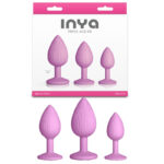 INYA Triple Ace Kit - Blush - Pink Butt Plugs - Set of 3 Sizes