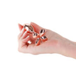 Rear Assets Clover - Rose Gold - Rose Gold 9.2 cm Metallic Butt Plug - Image 2