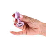 Rear Assets Iridescent - Small - Pink - Iridescent Pink 7.1 cm Small Butt Plug - Image 2