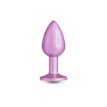 Rear Assets Iridescent - Small - Pink - Iridescent Pink 7.1 cm Small Butt Plug - Image 3