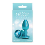 Rear Assets Iridescent - Small - Teal - Iridescent Teal 7.1 cm Small Butt Plug - Image 4