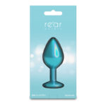 Rear Assets Iridescent - Medium - Teal - Iridescent Teal 8.2 cm Medium Butt Plug - Image 3