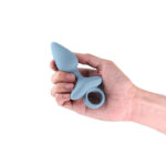 Renegade Orion - Grey - Grey 13 cm USB Rechargeable Vibrating Butt Plug - Image 2