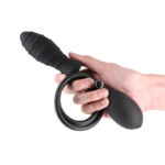 Renegade InflataPlay - Black - Black 10.5 cm Inflatable Butt Plug - Image 2