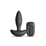 Renegade Flash - Black - Black 10.3 cm USB Rechargeable Vibrating Butt Plug - Image 3