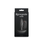 Renegade Flash - Black - Black 10.3 cm USB Rechargeable Vibrating Butt Plug - Image 5