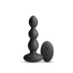 Renegade Valor - Black - Black 13.7 cm USB Rechargeable Vibrating Anal Beads with Wireless Remote - Image 3
