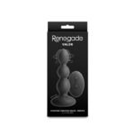 Renegade Valor - Black - Black 13.7 cm USB Rechargeable Vibrating Anal Beads with Wireless Remote - Image 4
