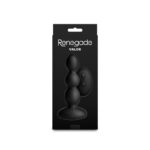 Renegade Valor - Black - Black 13.7 cm USB Rechargeable Vibrating Anal Beads with Wireless Remote - Image 5
