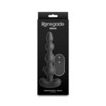 Renegade Reign - Black - Black 17.9 cm USB Rechargeable Vibrating Anal Beads with Wireless Remote - Image 4