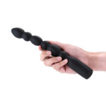 Renegade Prime - Black - Black 28.8 cm USB Rechargeable Vibrating Anal Beads - Image 2