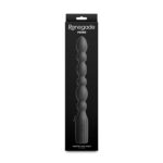 Renegade Prime - Black - Black 28.8 cm USB Rechargeable Vibrating Anal Beads - Image 4