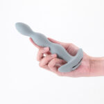 Renegade Vantage - Grey - Grey 20.6 cm USB Rechargeable Vibrating Anal Beads - Image 2