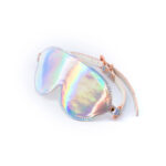 Cosmo Bondage Blindfold - Rainbow - Metallic Rainbow Eye Restraint - Image 2
