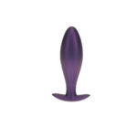 OUCH! Oval Anal Plug - Metallic Purple - Metallic Purple 11.7 cm Butt Plug - Image 2