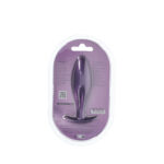 OUCH! Oval Anal Plug - Metallic Purple - Metallic Purple 11.7 cm Butt Plug - Image 4