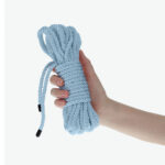 OUCH! Bondage Rope - 10 M - Powder Blue - Powder Blue Nylon Bondage Rope - 10 metre Length - Image 4