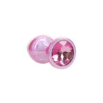 OUCH! Paris Collection - Metal Anal Plug Set - Pink - Metallic Pink Butt Plugs with Gem Bases - Set of 3 Sizes - Image 4