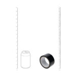 OUCH! PVC Non-Stick Tape - Black - Black Bondage Tape - 20 metre Length - Image 5