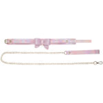 OUCH! Paris Collection - Collar with Leash - Pink Restraint - Image 3