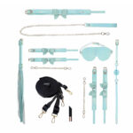 OUCH! Paris Collection - Kit with Bag - Baby Blue Bondage Set with Bag - 8 Piece Kit - Image 2