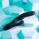 Playboy Pleasure RAPID RABBIT - Black 26.4 cm USB Rechargeable Rabbit Vibrator - Image 2