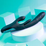 Playboy Pleasure RAPID RABBIT - Black 26.4 cm USB Rechargeable Rabbit Vibrator - Image 3