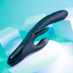Playboy Pleasure RAPID RABBIT - Black 26.4 cm USB Rechargeable Rabbit Vibrator - Image 4