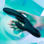 Playboy Pleasure RAPID RABBIT - Black 26.4 cm USB Rechargeable Rabbit Vibrator - Image 6