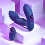 Playboy Pleasure PLEASURE PLEASER - Blue USB Rechargeable Vibrating Prostate Massager with Wireless Remote - Image 2