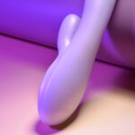 Playboy Pleasure BUMPING BUNNY - Opal 22.9 cm USB Rechargeable Thrusting & Warming Rabbit Vibrator - Image 6