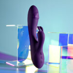 Playboy Pleasure ON REPEAT - Purple 19.7 cm USB Rechargeable Rabbit Vibrator - Image 2